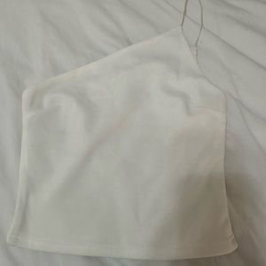 Princess Polly white crop tank